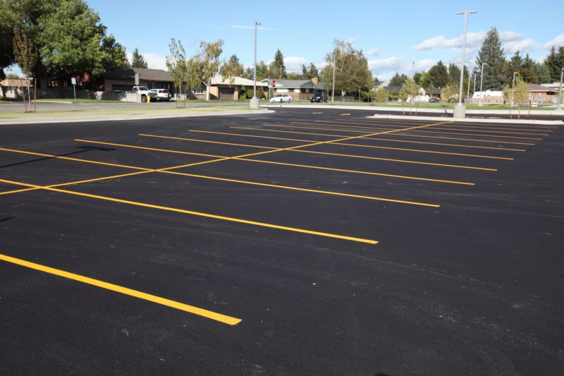 Sealed Parking Lot Before and After